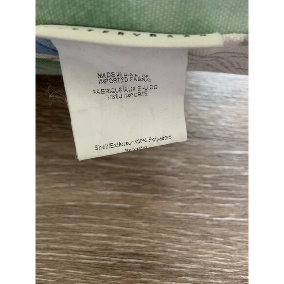 Pottery Barn Blue Blossom Botanical Flower Floral Pillow 18" X 18” Cottage Farm - Picture 5 of 5